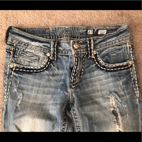 Miss Me Distressed Bootcut Jeans - Picture 3 of 4